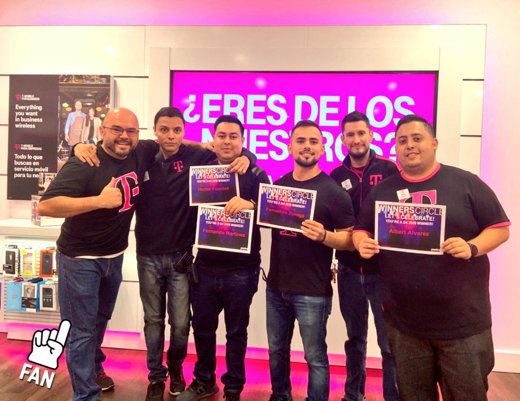 CAmobile's tweet photo. Couldn't be more proud of these customer obsessed #Q4WinnersCircle CLUTCH performers! 🥇🥈🥉🏅 @JohnLegere @SamSindha @eddienavarrete #EchaleGanas #WESTisBEST #BeMagenta #EresDeLosNuestros https://t.co/MYz7daxlYO