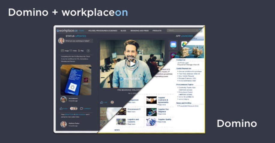 workplaceon leverages HCL Domino turning it into a powerful social engagement tool.
Learn more at <a href="/engageug/">Engage User Group</a> or workplaceon.com
#hclsoftware  #engagement #dominoforever #designmatters <a href="/JanFZeuthen/">Jan F. Zeuthen</a> @MrMattPacker