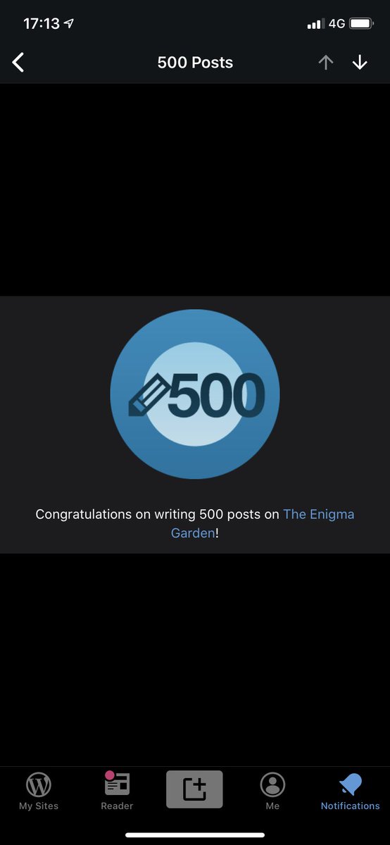 AnneArtEnigma's tweet photo. Wow. 500 posts on my blog on #Wordpress #500posts #badges https://t.co/XVr2Rypw5z