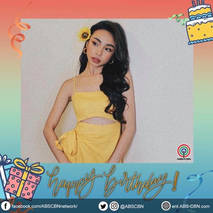 ABSCBN's tweet photo. To the beautiful half of #MayWard, happy happy birthday @maymayentrata07 from your Kapamilya family! 🎈 https://t.co/s8V7z4LGg7