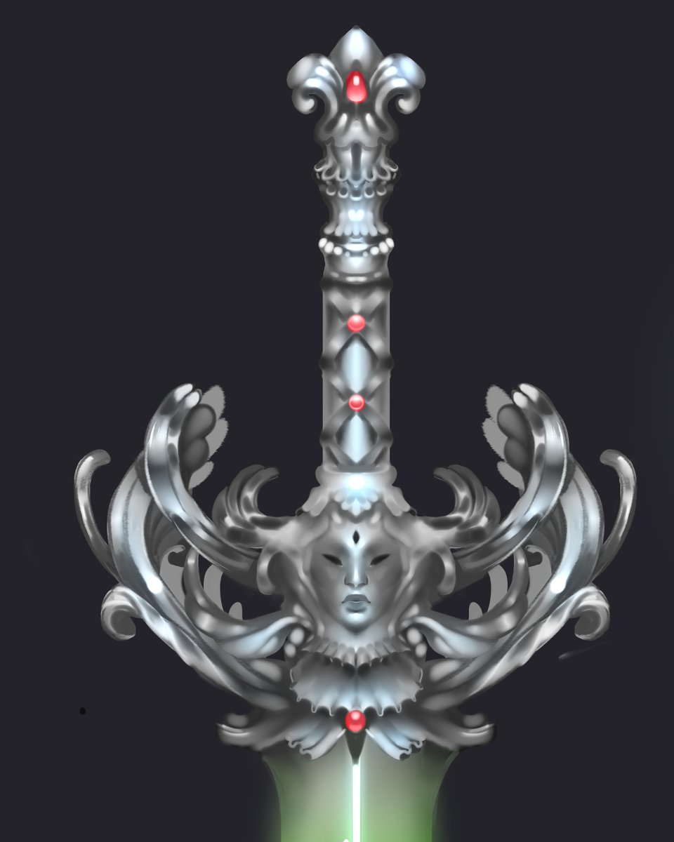Juneletto's tweet photo. Sword designs + hilt closeups. I really like drawing weapons https://t.co/V01kndMlKq