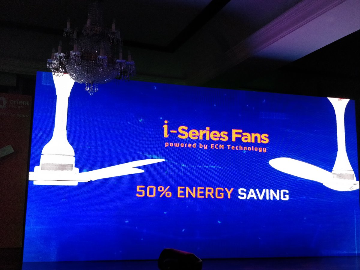 This is it. <a href="/orient_electric/">Orient Electric</a> launches a new series called the #iseriesFans
focused on energy saving (upto 50%) #FanOfSavings