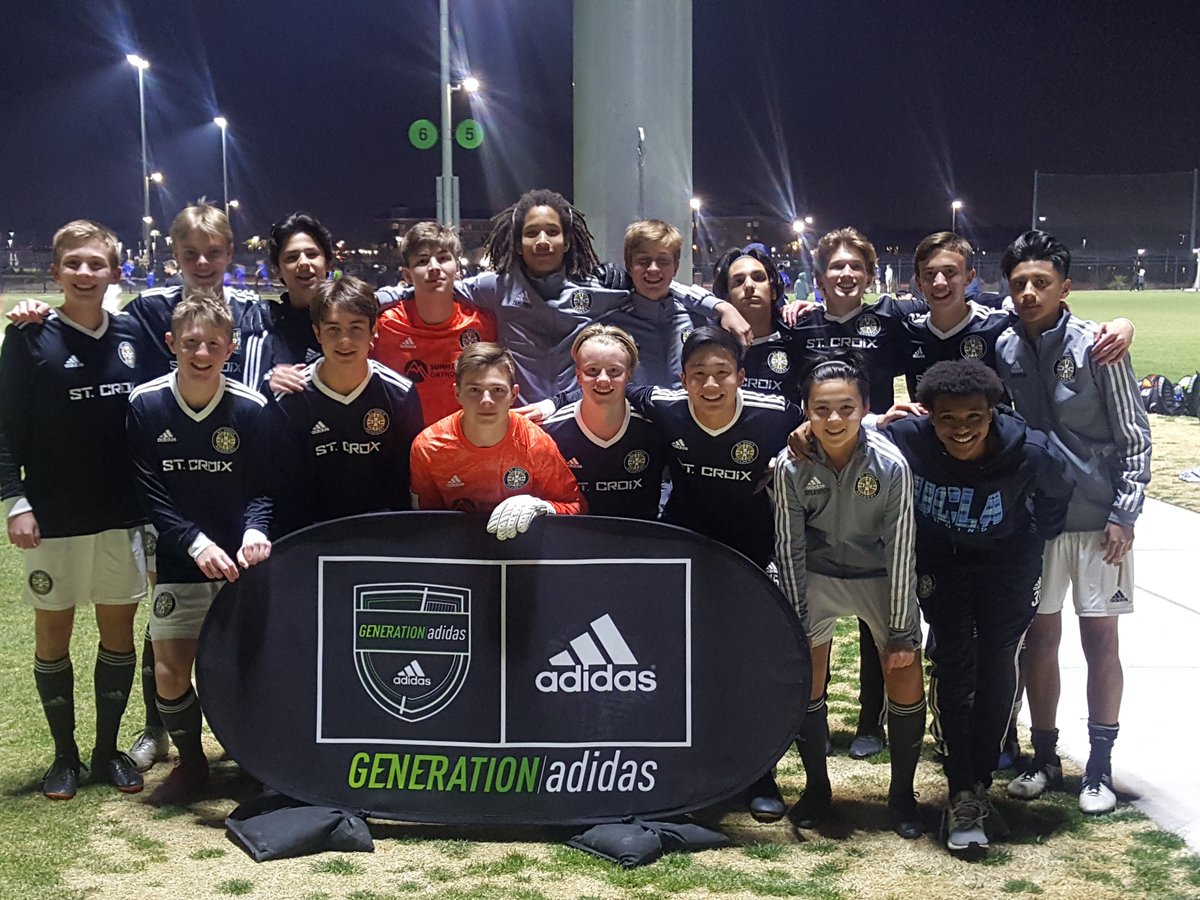 St Croix Academy 2004 Boys finish 2-0-2 in the elite Generation Adidas bracket at Las Vegas Mayor's Cup.  Team outscored opponents 6-1.