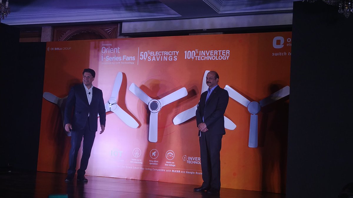 vvek_parmar's tweet photo. The i-Series of fans from @orient_electric are just unveiled and the fans are powered by ECM technology that saves 50% energy as compared to ordinary fans #FanOfSavings #iseriesFans #OrientElectric https://t.co/s1VCqsSW08