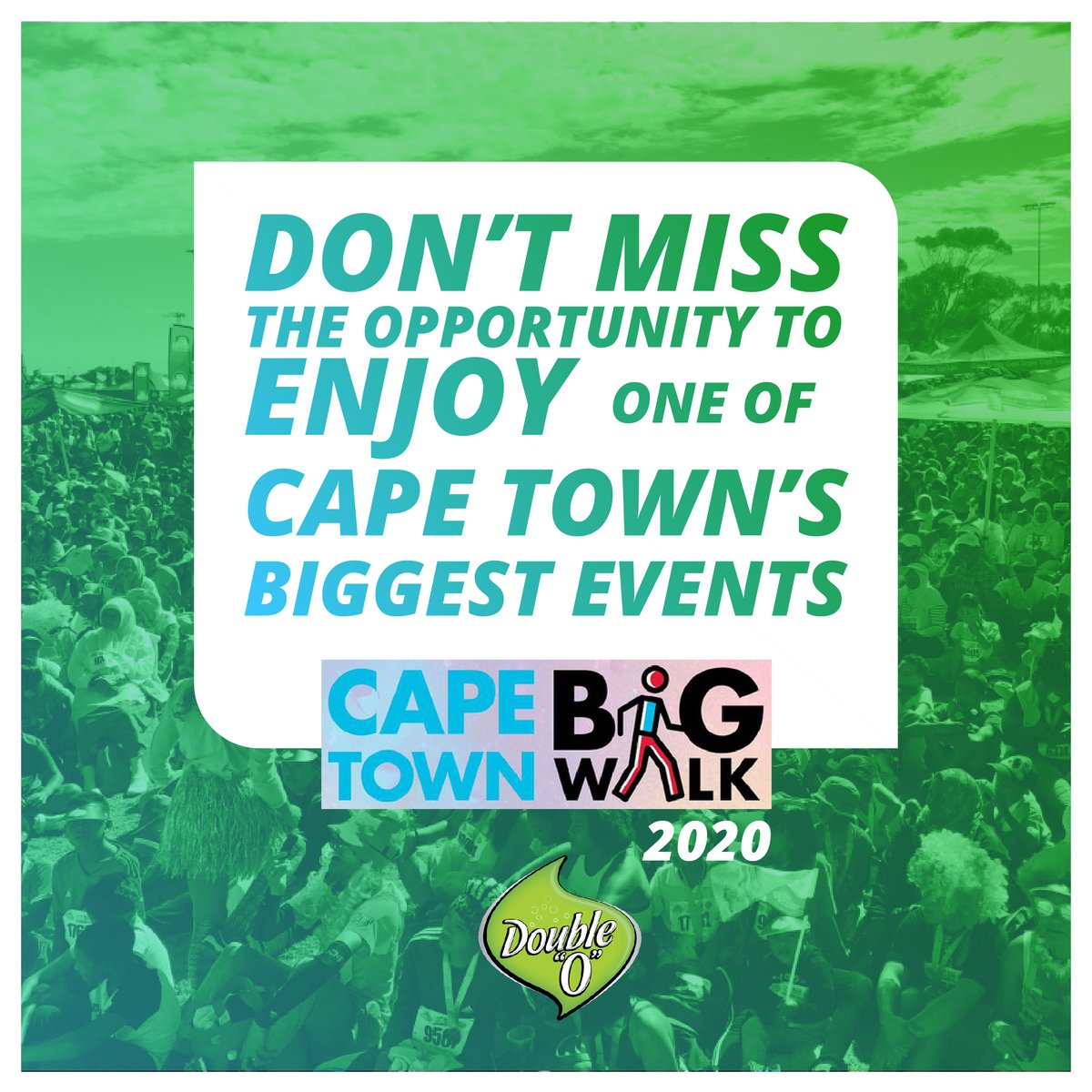 DoubleOcpt's tweet photo. Donβt miss the opportunity to enjoy one of Cape Townβs biggest events β The Cape Town Big Walk. Book your tickets now.
Enter online: https://t.co/WpXvMagVkL #CTBW2020 #capetownbigwalk #walkwithdoubleo#capetown #softdrink #southafrica #CTBW #ctbw2020 #DoubleTheFlavourDoubleTheFun https://t.co/BGBw8RtO5v