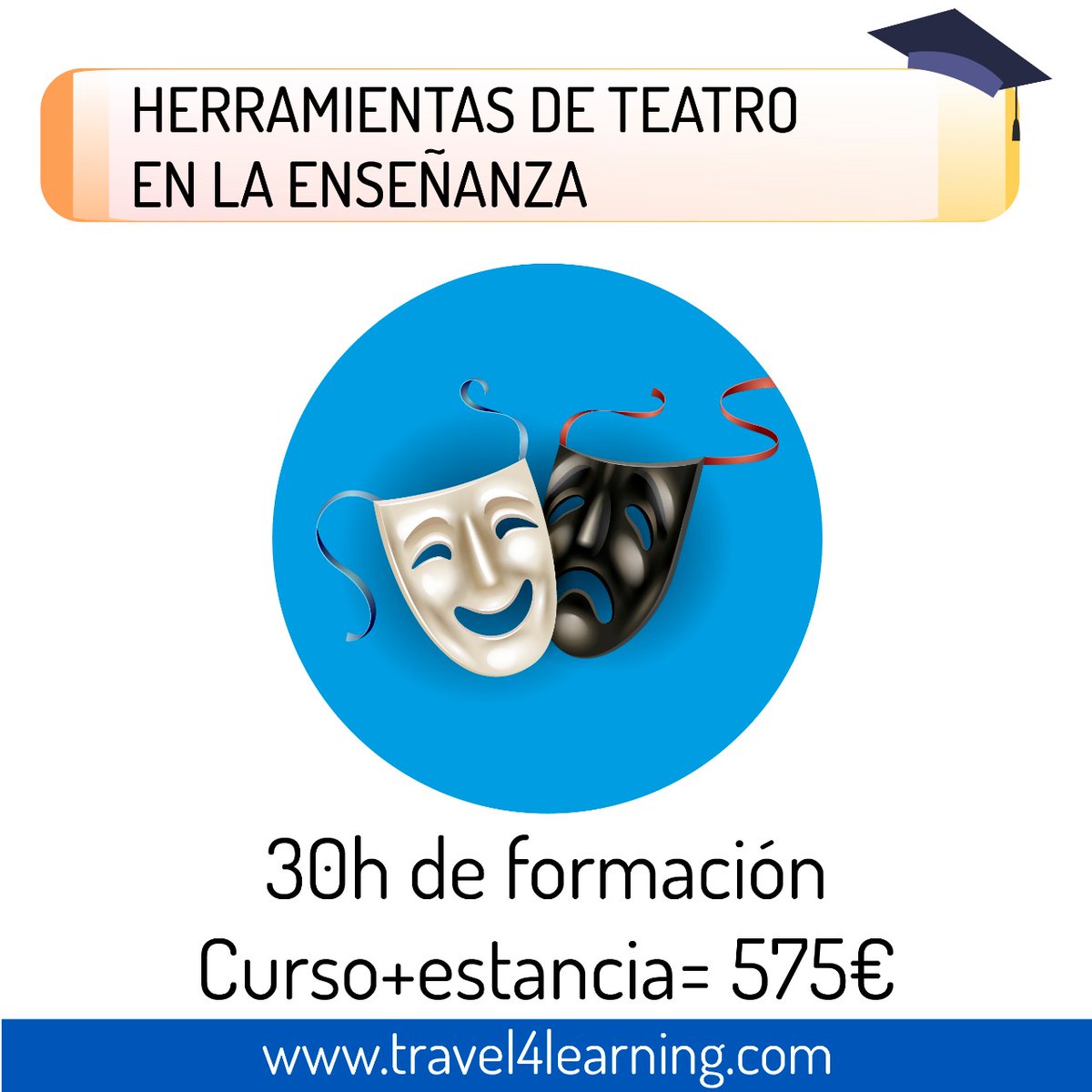 Travel4Learning's tweet photo. ¿Cómo puede ayudar el teatro en la enseñanza? Este verano fórmate en nuevas metodologías educativas con Travel4Learning        
https://t.co/fPtiqABnTh https://t.co/EtOIWtxpaN