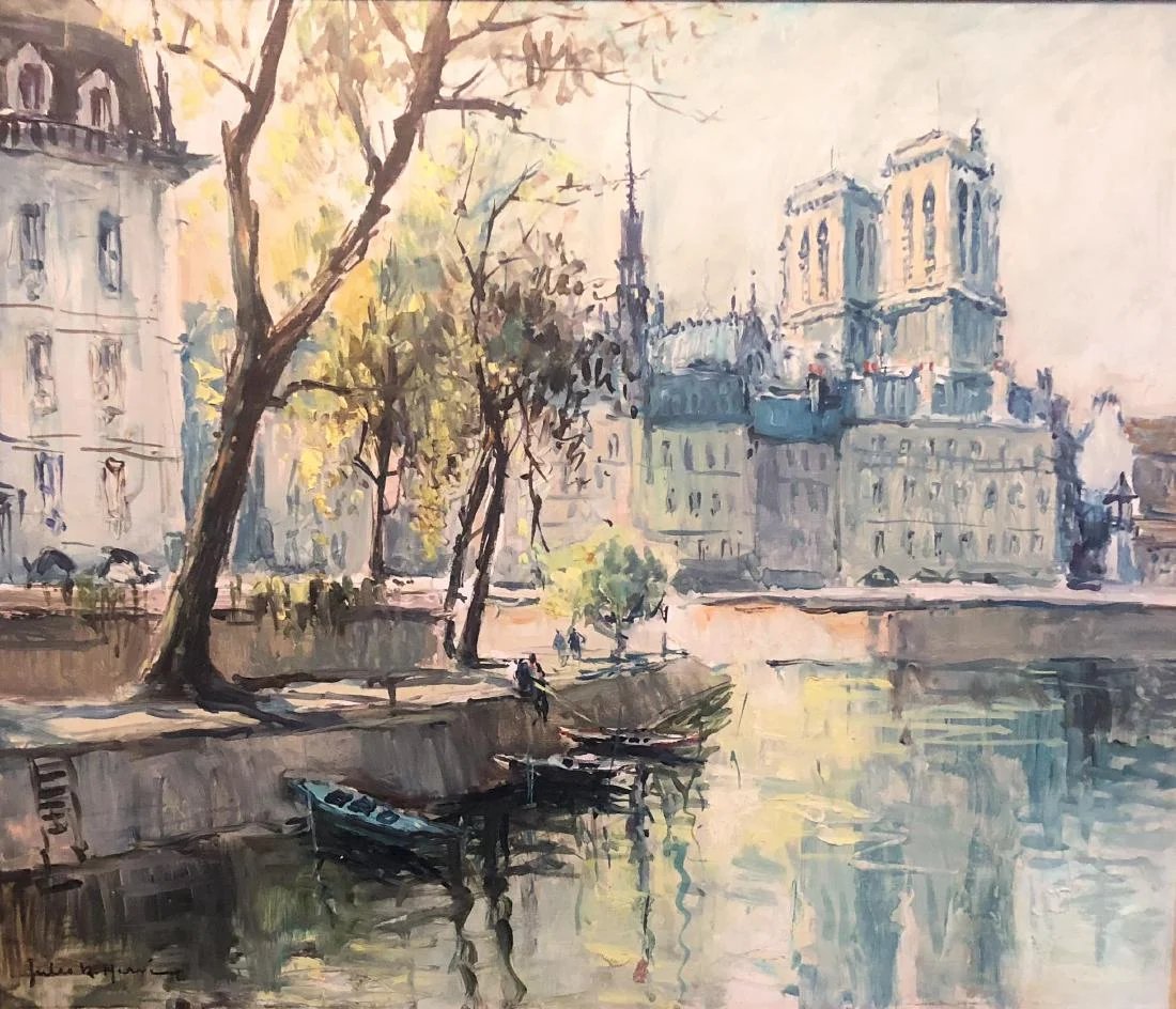 ParisAMDParis's tweet photo. Jules René Hervé 
Île Saint-Louis, île de la Cité     Paris https://t.co/yDvAZLJwdg