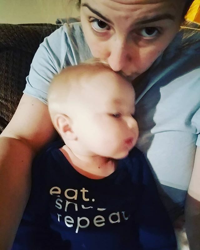 Dazeyy's tweet photo. Up late cause my little man is sick. I have him sleeping propped up on the couch so he can breathe easier. Hopefully this passes soon. https://t.co/bMWedlvTHY https://t.co/uldMAFy9XU