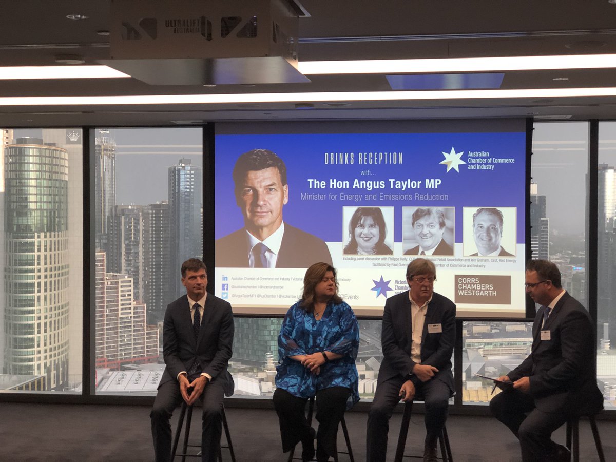 andrewshea2's tweet photo. A great event tonight by the @AusChamber listening to @AngusTaylorMP speaking on energy and emission reduction strategies. Pleased to be attending representing @ITECAust. #ACCI #VECCI #ITECA https://t.co/E03XVz43KL
