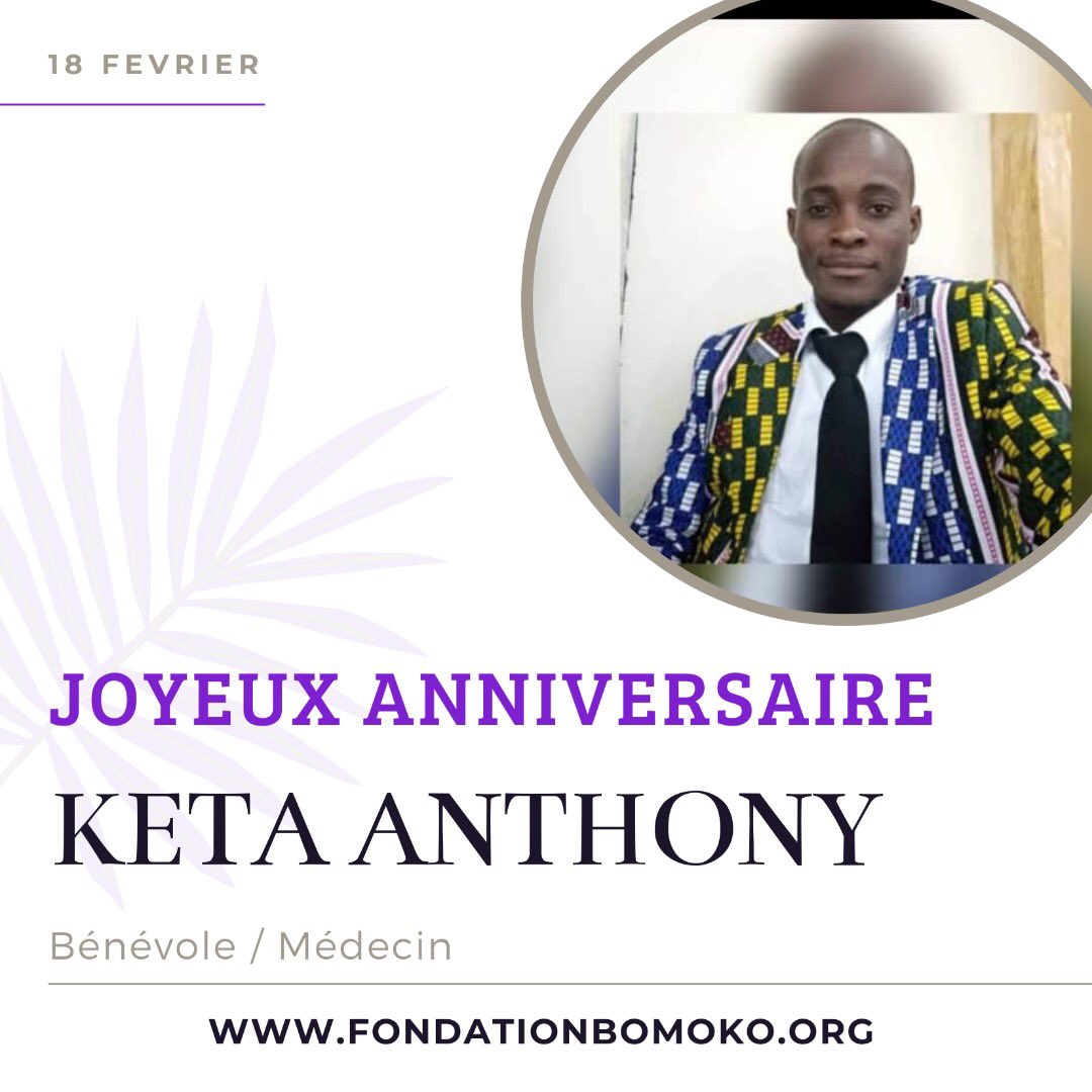 Fondation Bomoko Pa Twitter Joyeux Anniversaire Au Dr Anthony Benevole Au Sein De Notre Grande Famille De Lutte Contre Le Cancer Aujourd Hui Nous Celebrons Ta Vie Et Te Souhaitons Le Bonheur La Fondation Bomoko Pa Twitter Joyeux Anniversaire Au Dr Anthony Benevole Au Sein De Notre Grande Famille De Lutte Contre Le Cancer Aujourd Hui Nous Celebrons Ta Vie Et Te Souhaitons Le Bonheur La