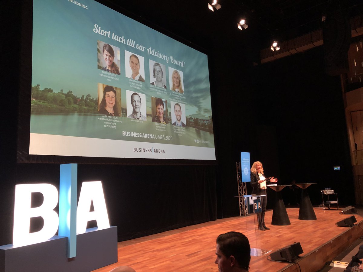 Ett varmt välkomnande från Business Arena Umeå #Skanska