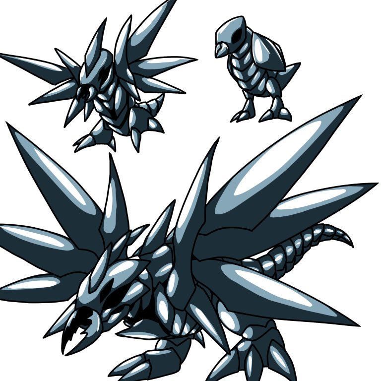 ストライド スト Twitter वर オリポケリメイクその2 鳥っぽい姿をしたはがねタイプ ひこうではない