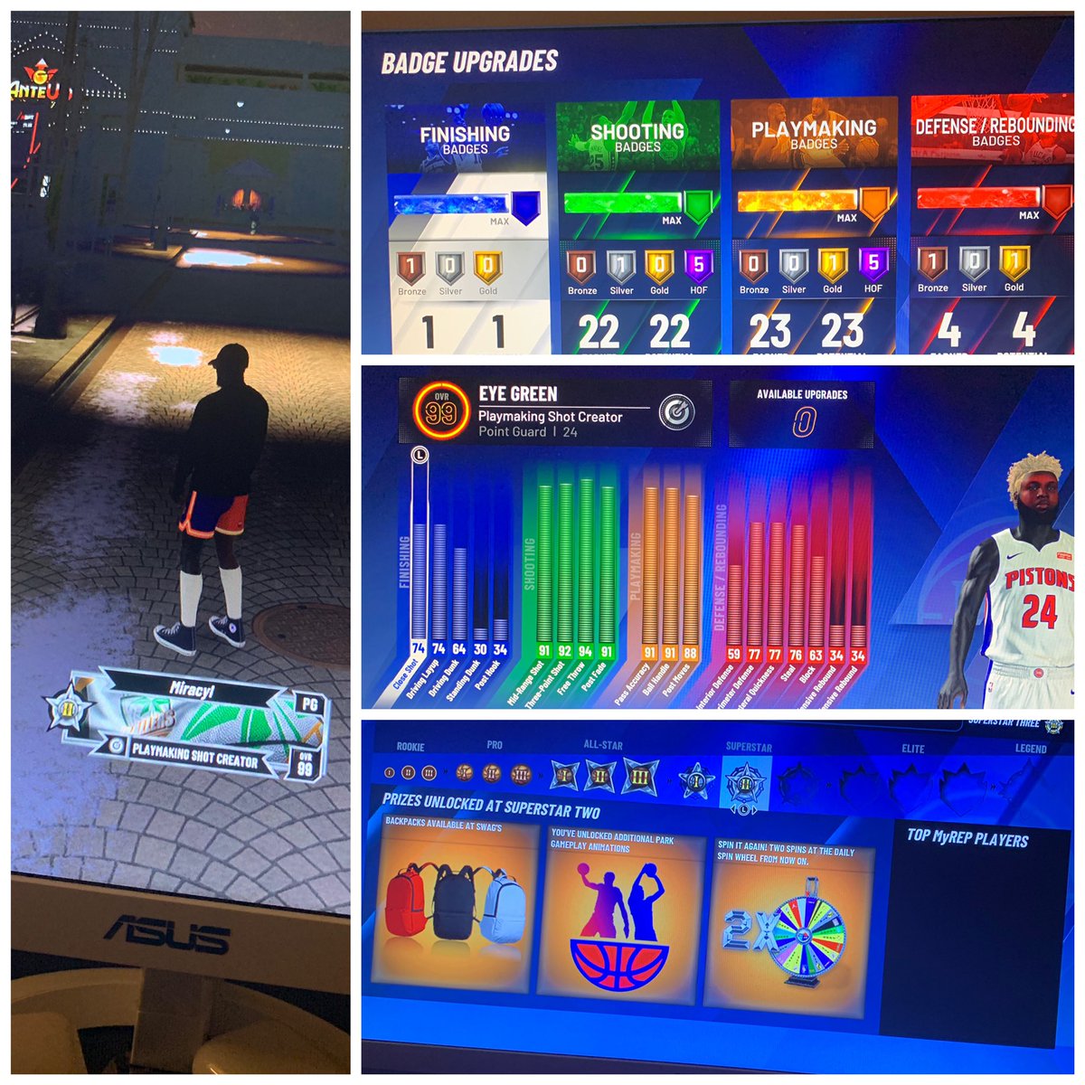 thatboygreg1's tweet photo. 2k account for sale🌴
~99 Overall PlayMaking Shot Creator 
~Max Badges 
~also there is an 7’1 shooting glass max badges
~87.1 win % 
~Events won Court conquer\ treasure hunt #NBA2k20 #2kaccounts #NBA2kLOCKERCODES #NBA https://t.co/HgxD9Z3tV6