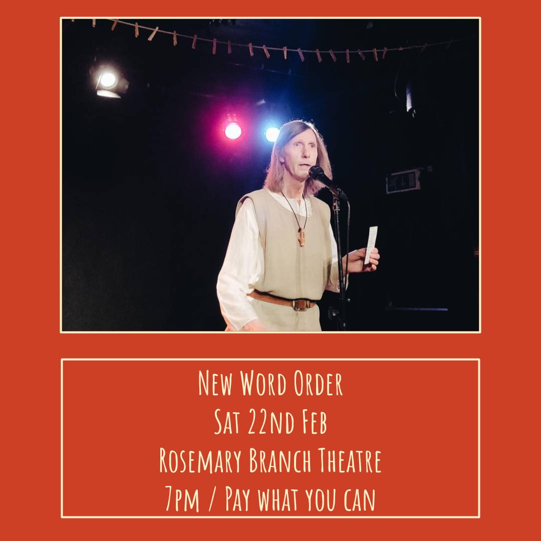 #NewWordOrder returns this Saturday. 8 performers. 80 minutes. A roster of talent that'll make your heart sing. <a href="/rosemarybranch/">Rosemary Branch</a>