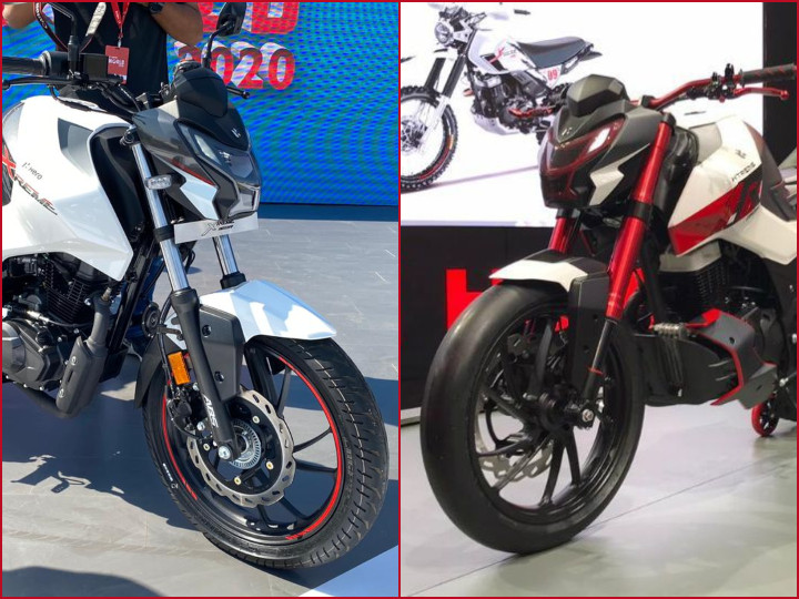 Zigwheels's tweet photo. The #Hero #Xtreme160R is the production version of the Xtreme 1.R #conceptmotorcycle showcased at #EICMA last year. Here’s what has been carried over from concept to production: https://t.co/nEe9vAYMNv https://t.co/EsQaSMwGsG