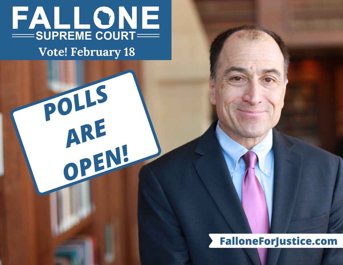Fallone4Justice's tweet photo. POLLS ARE OPEN! Affirmatively cast your vote for Ed Fallone! He's someone to VOTE FOR, and not just use to vote against someone else. He's brilliant, a scholar and a professor of constitutional law, and would bring a refreshing change to our bitterly divided court. https://t.co/TxPXnsYvsa