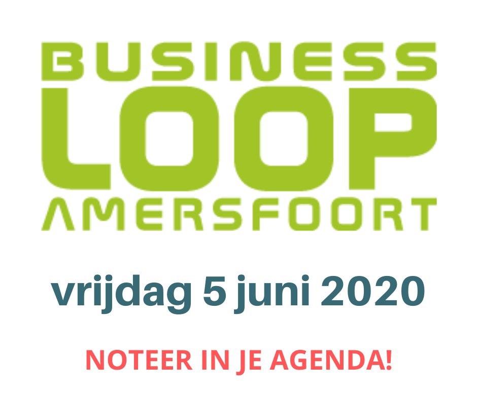 Businessloop's tweet image. Vrijdag 5 juni 2020 is de Businessloop Amersfoort weer! Schrijf je met je bedrijfsteam in via: businessloop.nl/inschrijven  
De opbrengst van de loop gaat dit jaar weer naar het @toonhermanshuis   
#hardlopen #netwerken #Amersfoort #goededoel