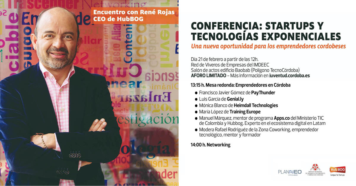 imdeec's tweet image. 💥¡Atención emprendedores!💥

🎙 El 21/02 nos visita René Rojas, referente de la innovación en Latinoamérica y CEO de @hubBOG, para hablar de #startups y #emprendimiento en #CordobaEsp 

🙋🏽‍♀️¿Te apuntas?➡️bit.ly/2HBKRBj
⚠️ Plazas limitadas

@casajuventudcor #Imdeec