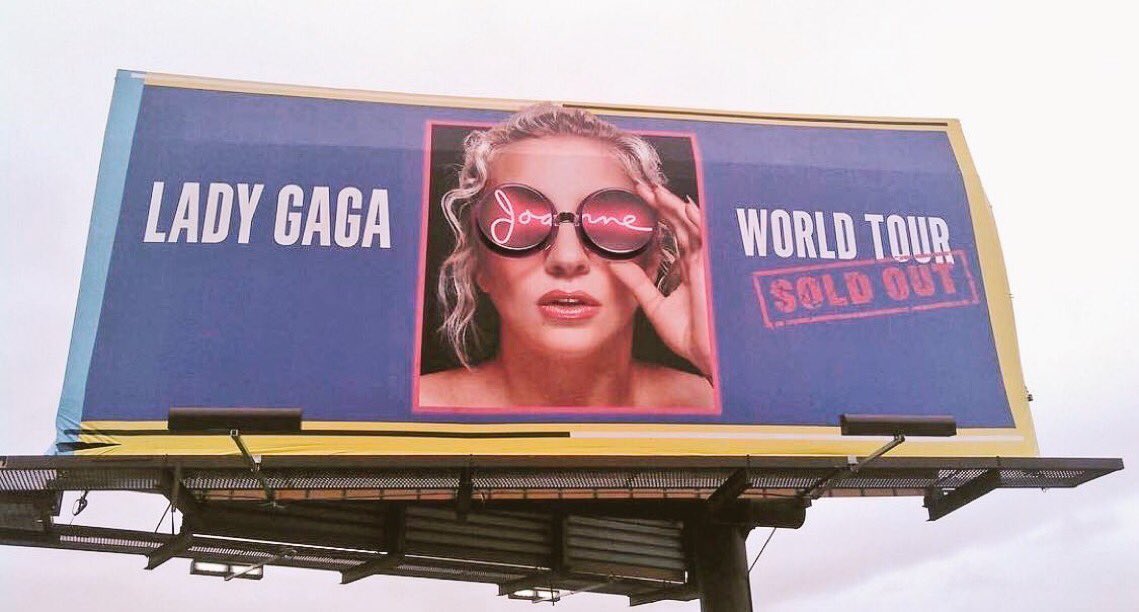 38. lady gaga putting up billboards just to tell people that her show is sold out and they can’t get tickets