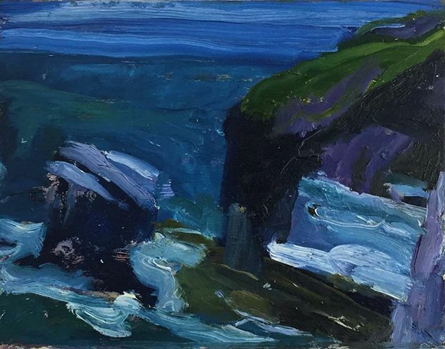 Fredclarkart's tweet photo. Two weeks to go. -See this painting from Pembrokeshire amongst others at Fitzrovia gallery on 3rd March. -The green bridge of wales -Oil on board 8x10ins -
_
#wales #greenbridgeofwales #oilpainting #painting #art #fredclarkart #exhibition #landscape https://t.co/aLkl603Y7I https://t.co/MS1bKJdCZT