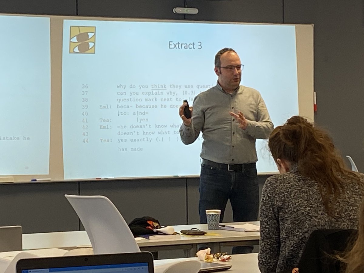 kenandklts's tweet photo. ⁦@SertOlcay⁩ ⁦@OlcaySert16⁩ presenting his plenary on the interactional dynamics of student engagement in active learning ⁦@UniStavanger⁩ ⁦@HUMicroAnalysis⁩ ⁦@MINDResearchGr1⁩ #uniped https://t.co/ugxyfmcTy6
