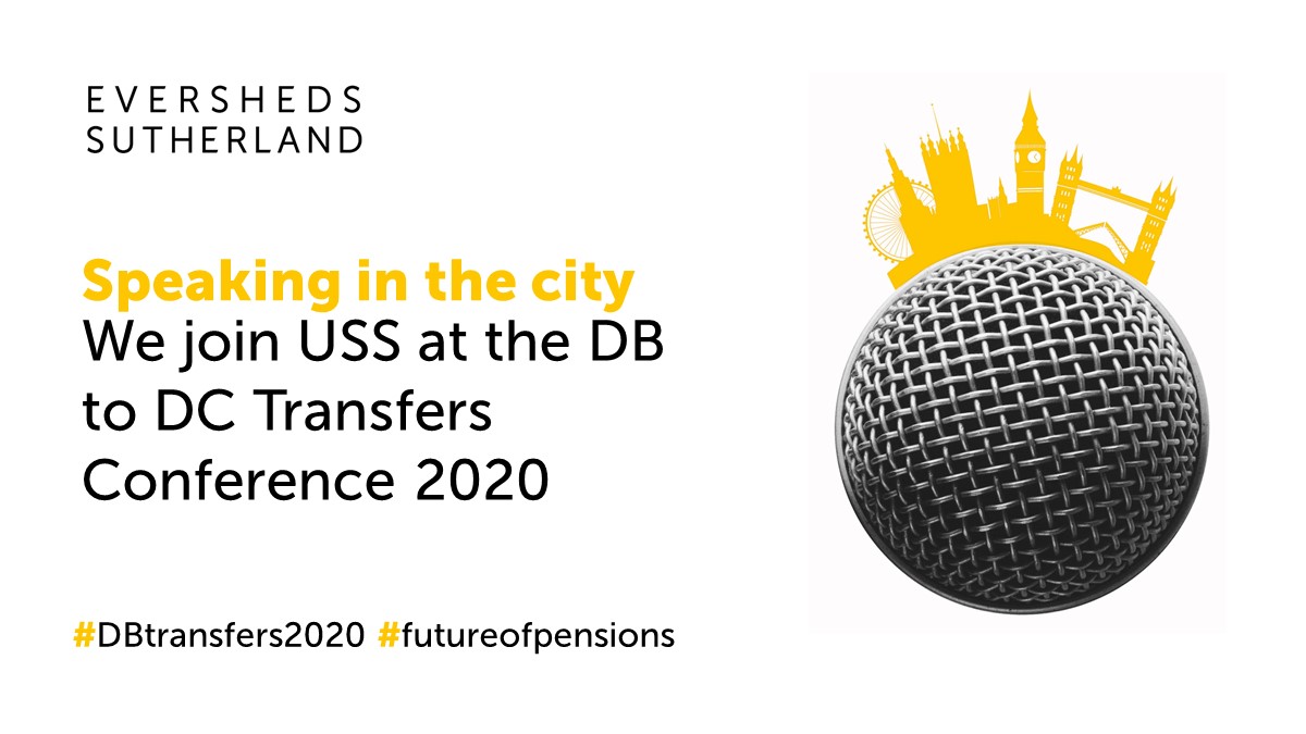 ESpensionlaw's tweet photo. We're delighted to be partnering with USS to deliver a joint session at the DB to DC Transfers Conference, speaking on our work on enabling pension plan trustees to signpost members to independent financial advice. Could this be the #futureofpensions? #DBtransfers2020 https://t.co/KmjjYz9N9p