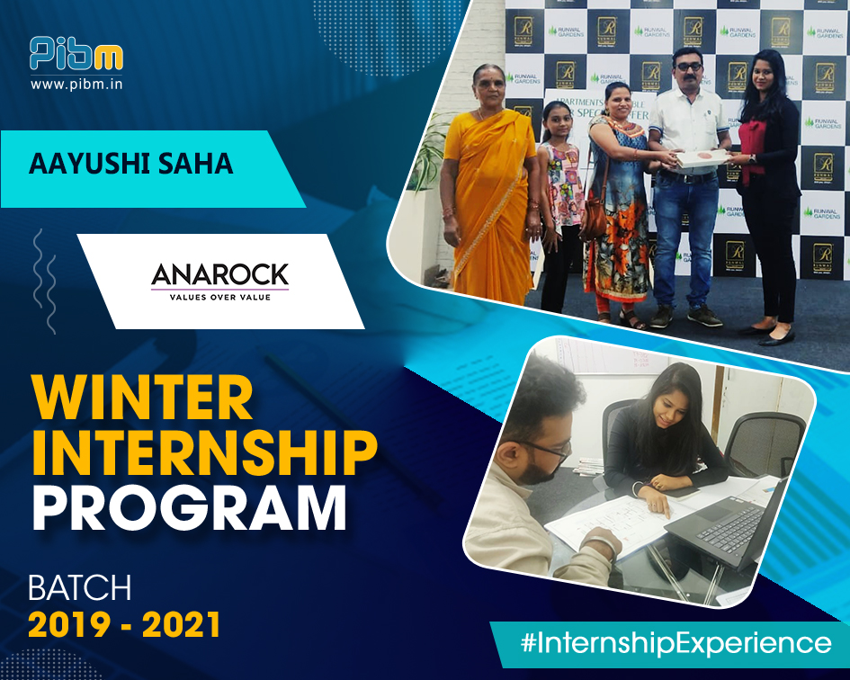 PunePIBM's tweet image. Ms. Aayushi Saha from PIBM&apos;s Batch 2019-21, bagged an amazing WIP opportunity with Anarock Property Consultants Pvt. Ltd. Here&apos;s a glimpse of Aayushi during her WIP.
#WinterInternshipProgram #Anarock #MastersWithPIBM #WIP2020 #PIBMPune