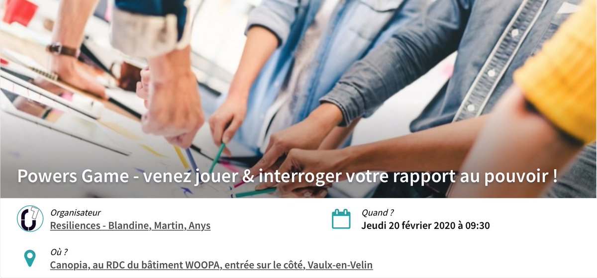 [SERIOUS GAME] Ami.e.s lyonnais.es, il ne reste plus que 3 places pour venir expérimenter votre rapport au #pouvoir en #entreprise ! Inscriptions 👉
kawaa.co/home/20/rencon…