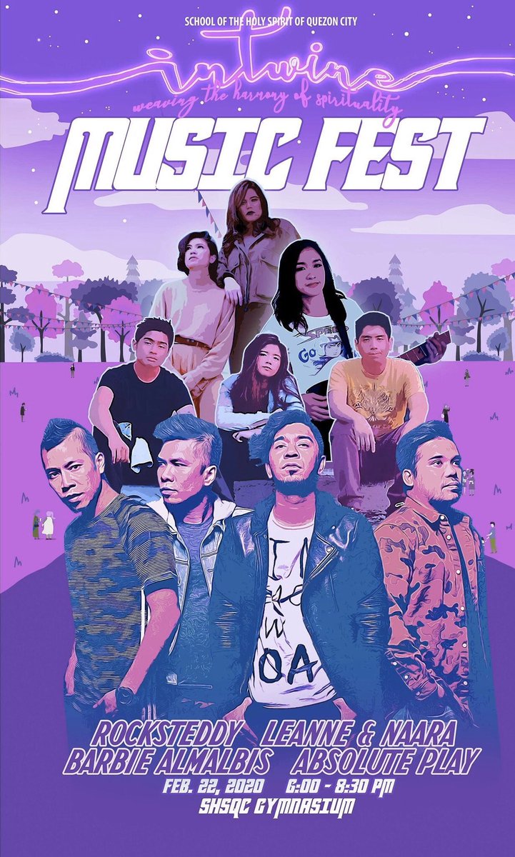 SHSQCFair's tweet photo. Day 2 fair surely won't let you down! Watch out for this year's Intwine: Music Fest. Sing along with Rocksteddy, Leanne &amp; Naara, Barbie Almabis, and Absolute Play. Also featuring, Why July and Jive Alumni. https://t.co/za8628Iz2W