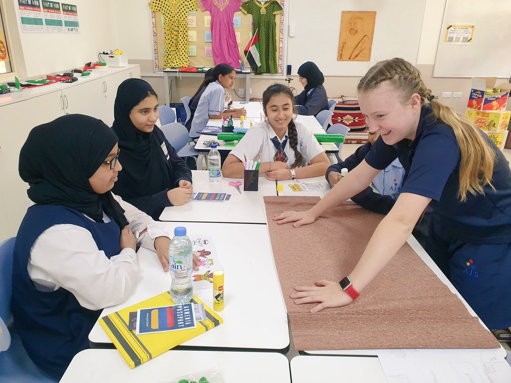 AIS_Academies's tweet photo. By the end of the day, the girls had a passport stamped with all the countries they visited that day. Extremely happy and proud of their achievements. #AISAcademies #AISverticalday #EHuAcademies https://t.co/J7vgeq0kFm