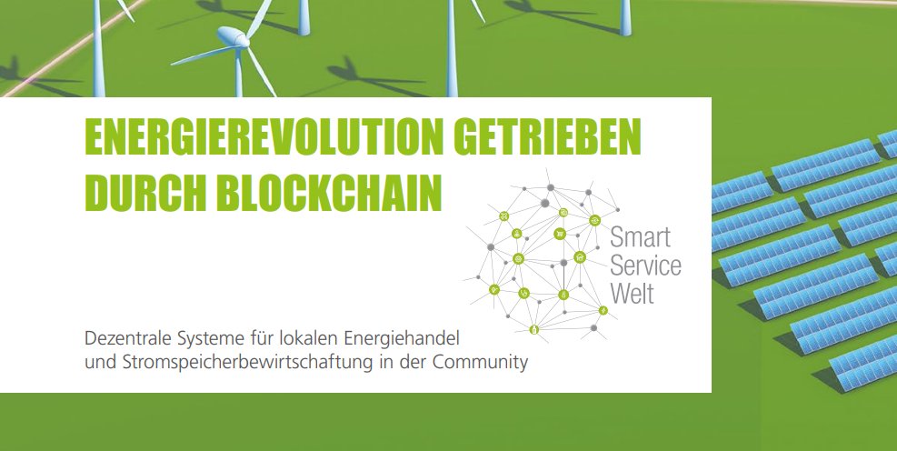 BMWE_'s tweet photo. Mit #Blockchain die #Energiewende vorantreiben: Die neue Publikation von @SSW_by_IIT zeigt, wie die vom #BMWi geförderten #smartservicewelt-Projekte daran arbeiten, das deutsche Energiesystem mithilfe von digitalen Technologien zu revolutionieren: https://t.co/795D9H2p0R https://t.co/D8f6jMr5Er