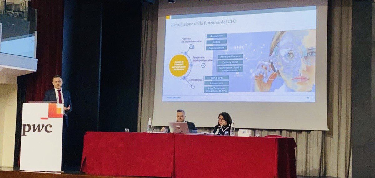 PwC_Italia's tweet photo. Evoluzione della corporate communication, articolo 2086,la tecnologia e il nuovo ruolo #CFO.Al #RoadshowBilancio le tematiche affrontate con i nostri Partner Paolo Bersani, Paola Barazzetta, Giovanni Blasi, Alessandro Turris, Ugo Molteni https://t.co/M3EyEoMt7X #PwCItaly #PwCTLS https://t.co/Y0RDArIh6v