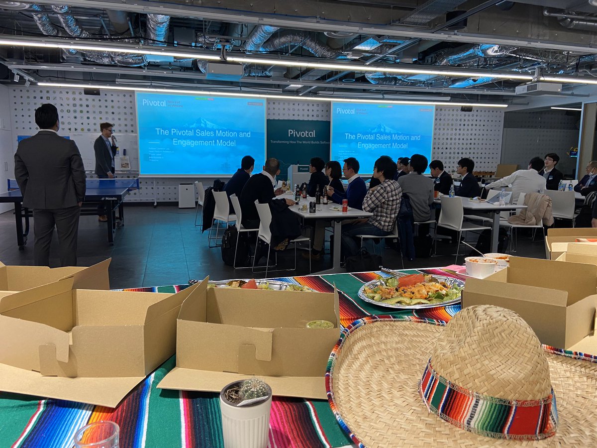 moredeploys's tweet photo. Hosting Tanzu Taco Tuesday tonight with @soadna at the @pivotal_jpn office. https://t.co/60RgiCmA1h