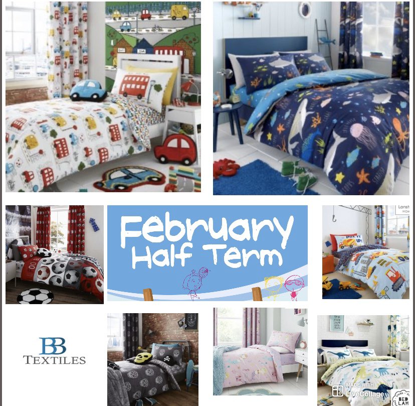 BBTextilesLtd's tweet photo. 📚Why not treat your little ones this Half Term with new bedding for those lazy mornings! 
📘Full range of Kids/Junior Duvet Sets in stock now 
📚Shop https://t.co/XCRY9UdI3s Textiles for the Home #bbtextilesltd #halfterm https://t.co/l3bgCBk322