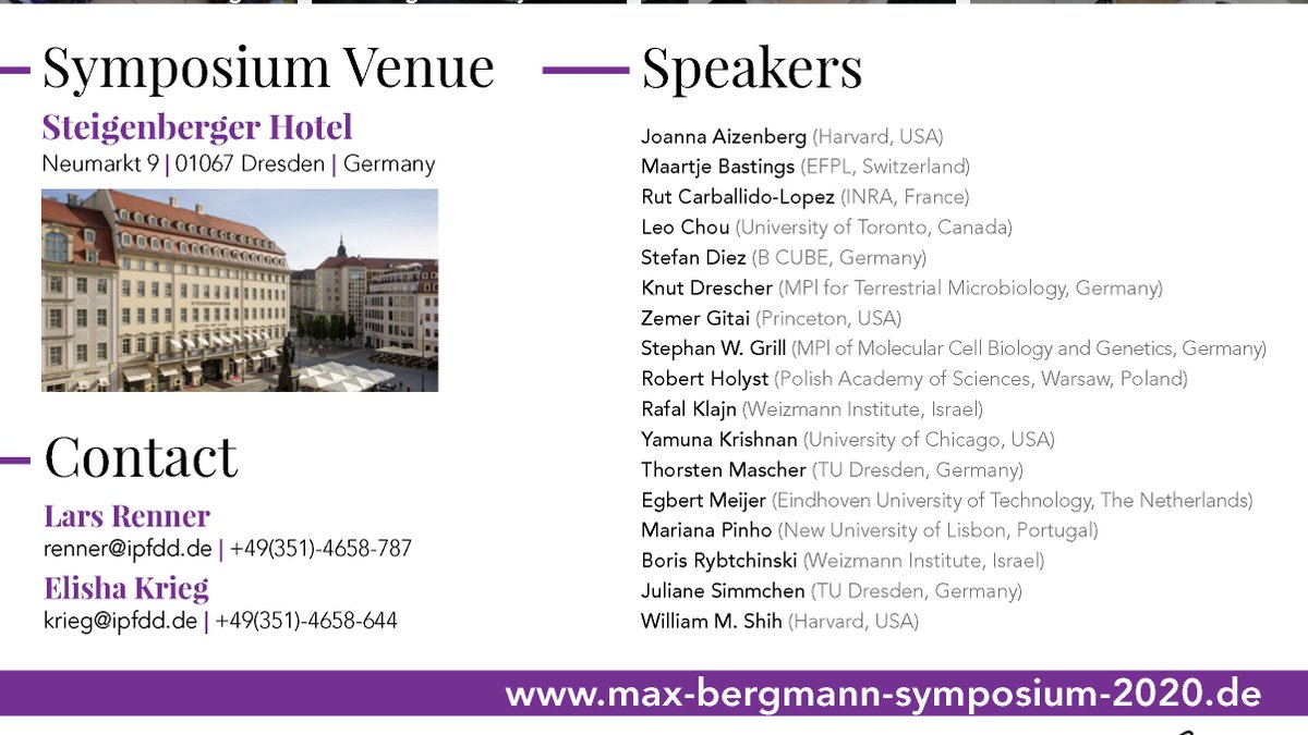 DRESDEN_concept's tweet photo. *Max-Bergmann-Symposium 2020* Assembling matter at all scales - from simple molecules to mighty materials | Deadline extended until end of February. Register now for a top-class symposium: https://t.co/FX74iTDn0R #ScienceUnlimited https://t.co/zP1gFwPMcr