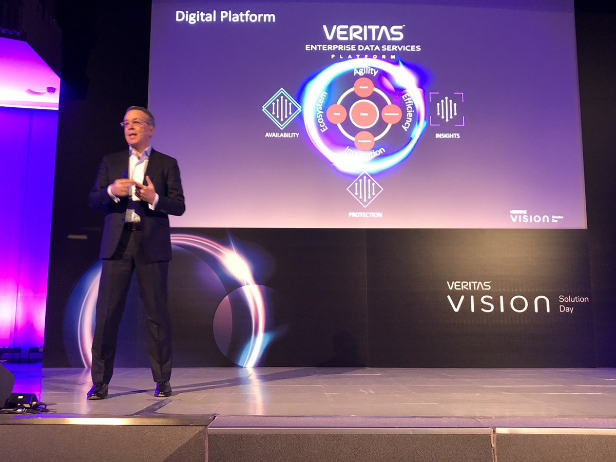 The Digital Economy is expected to grow 91% by 2022 to optimise this opportunity you need robust #datamanagement says Jose Manuel Petisco, GM Iberia, Veritas at #VtasVision Madrid 🇪🇸