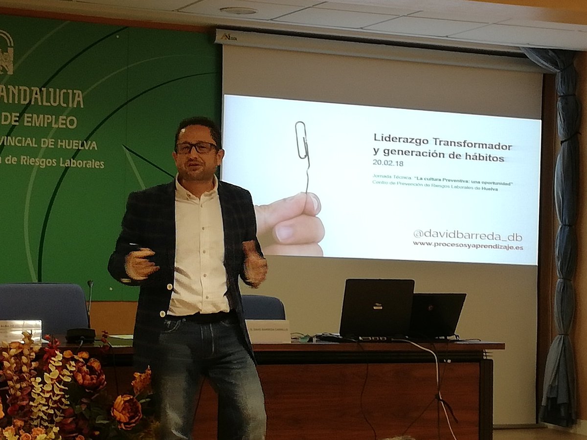 inrivas's tweet photo. @davidbarreda_db en la Jornada Teórica "La Cultura preventiva: una oportunidad" en Centro de Prevención de riesgos laborales de Huelva.
Liderazgo transformador y generación de hábitos. https://t.co/K0plcr5Ho2