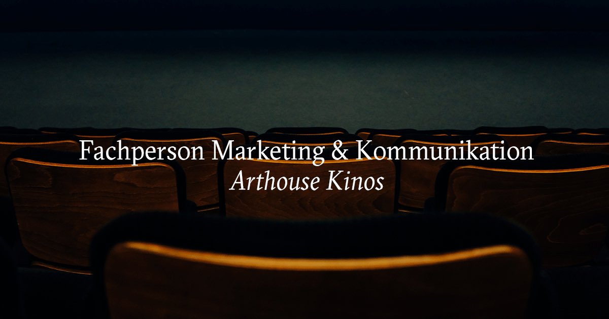 Kinoluft schnuppern? In die fantastische Filmwelt eintauchen? → dein neuer #Traumjob wartet auf dich! Wir suchen nach Vereinbarung einen kreativen Marketingmenschen (50%) für unser kleines Team im Zürcher #Niederdorf. 

Weitere Informationen: commercio.ch/media/ausschr_…