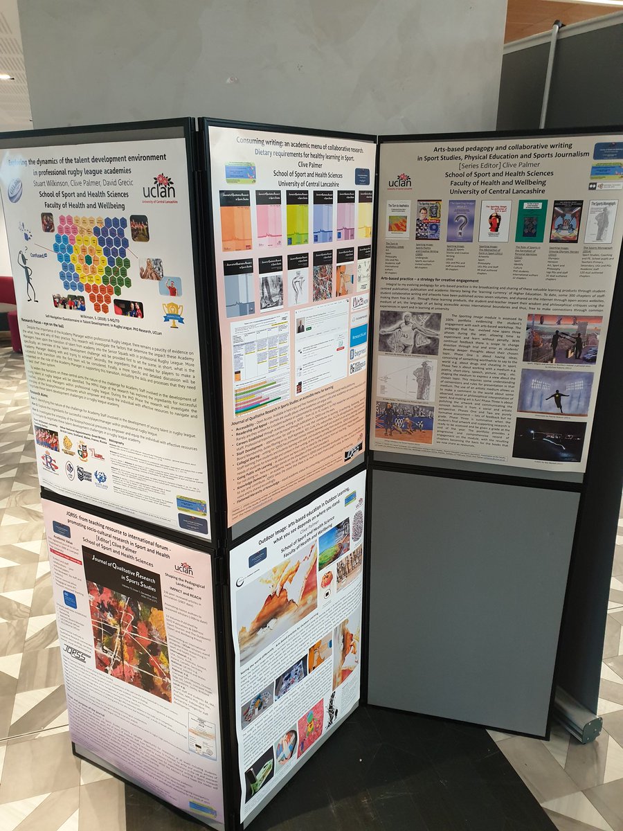JQRSS_'s tweet photo. Some of the work of @JQRSS_ being displayed at the 6th International Health and Wellbeing Research with Impact Conference #UCLanHealthConference @UCLanHealth https://t.co/VFQvoQTtCg