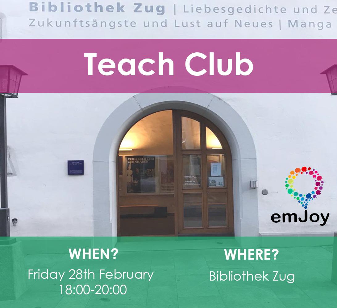 EmJoyEducation's tweet photo. The next #EmJoy #Education #TeachClub is happening soon! #Teachers and #educationalprofessionals, this is a #free #networking event for you to meet, discuss and #exchange ideas with others in the field. Drop by and say hi ๐ https://t.co/0bNUErel9m
