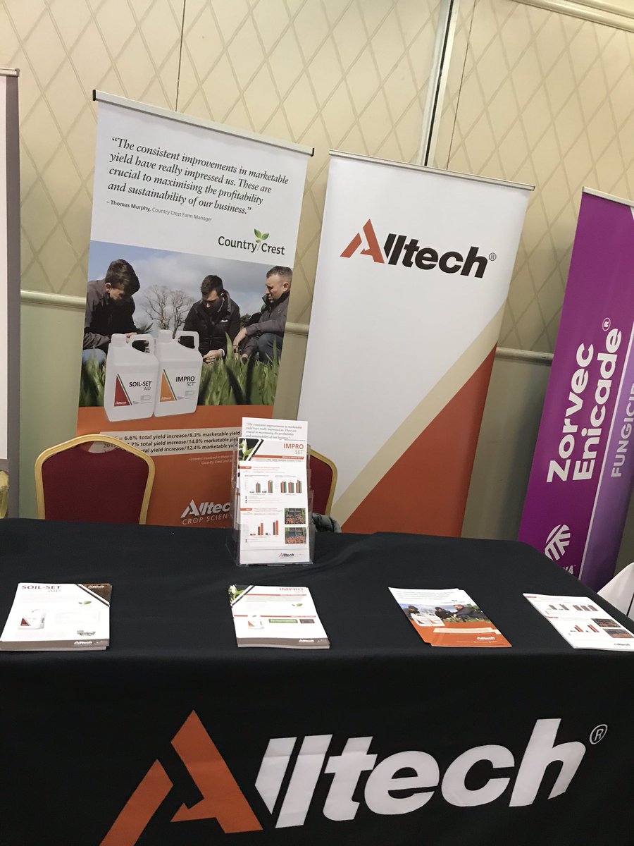 AlltechIreland's tweet photo. Alltech Ireland Crop Science are present at today’s @IFAmedia potato conference in the Red Cow, Moran Hotel. Drop by our stand and learn about our product programmes for use on potato crops!! 🥔 🥔
#Alltech #Crop #PotatoConference https://t.co/JyS4KeT9Ct
