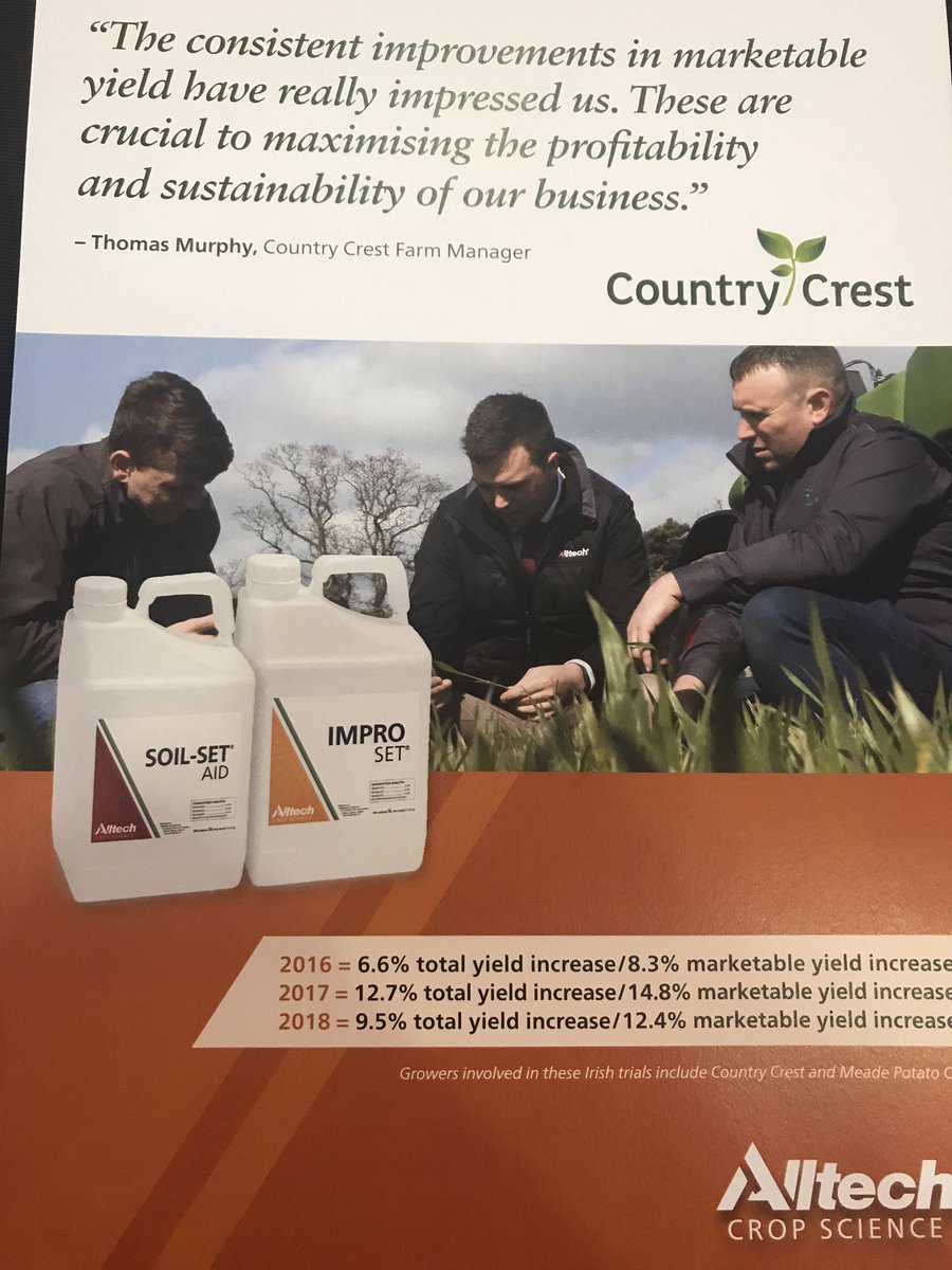 AlltechIreland's tweet photo. Alltech Ireland Crop Science are present at today’s @IFAmedia potato conference in the Red Cow, Moran Hotel. Drop by our stand and learn about our product programmes for use on potato crops!! 🥔 🥔
#Alltech #Crop #PotatoConference https://t.co/JyS4KeT9Ct