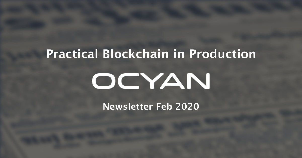 ocyan_cloud's tweet image. You might be interested what has been keeping us busy? 🤔 Here's some fresh newsletter! 🤩

Read Here &amp;gt;&amp;gt; ocyan.com/learn/newslett…

#PracticalBlockchain #enterpriseblockchain