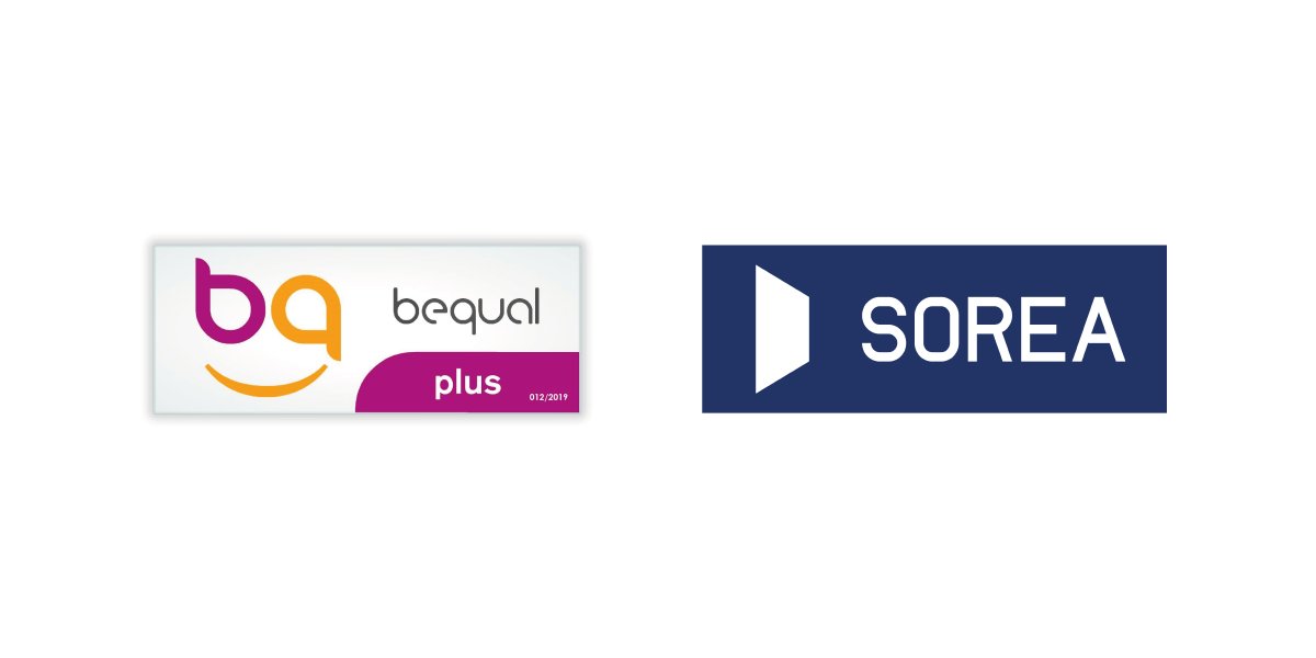 Veolia_Cat's tweet photo. .@FundacionBeQual reconeix SOREA amb el Segell #BequalPLUS, com una empresa socialment responsable amb la inclusió de persones amb #discapacitat i pel seu compromís amb l'#Agenda2030 i els Objectius de #DesenvolupamentSostenible. #ODS #RSC https://t.co/9lIvEuivXO