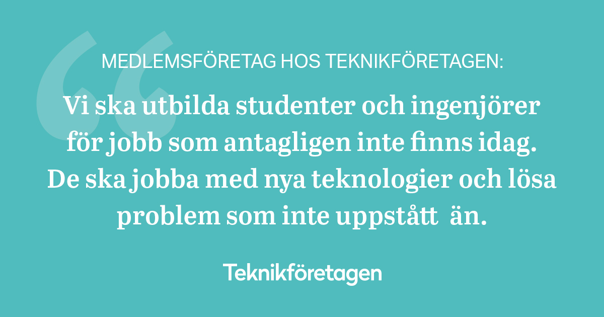 teknikforetagen's tweet photo. 👨‍💻 Hur påverkar teknikskiftena behoven av ingenjörskompetens &amp; hur säkrar vi kompetensbehovet? Läs om det i vår framtidsspaning som bygger på djupintervjuer med företagsledare, HR-chefer &amp; forsknings- &amp; utvecklingsansvariga bland våra medlemsföretag.
⬇️
https://t.co/99bTQ9IOKF https://t.co/gFo4E4raUA