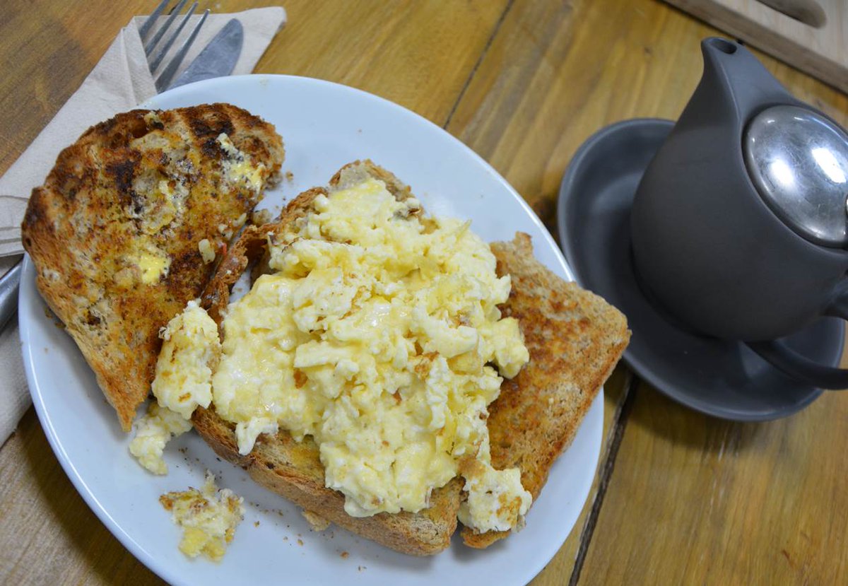 TheKitchen_Pure's tweet photo. Start your day of right with some delicious scrambled eggs here at The Kitchen. 🍳😃 #Chestergate #Stockport #Breakfast #Cafe https://t.co/pMUIzAPxXD