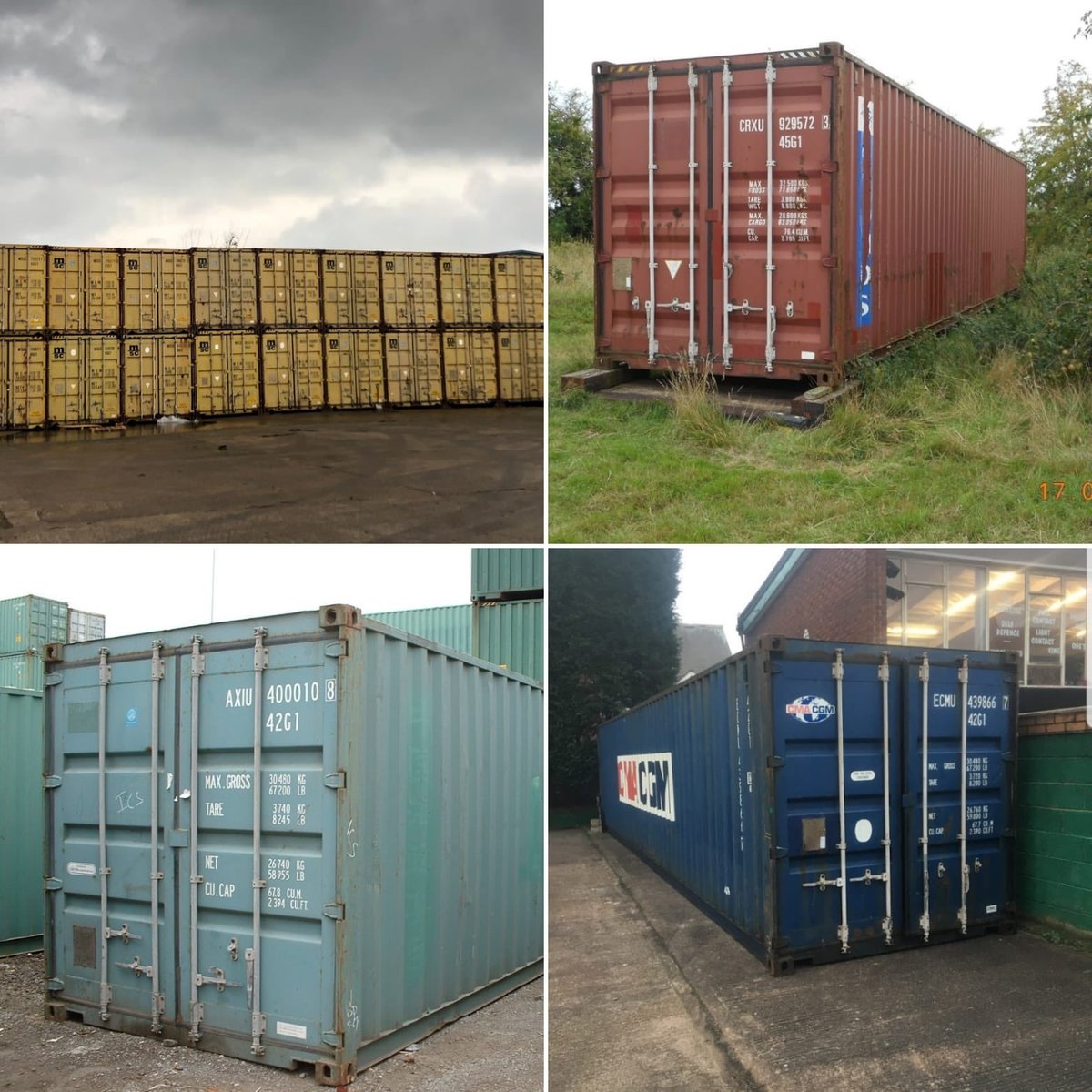 khcontainers's tweet image. Great deal today only, 40ft used shipping containers just £1175 + vat! Message us now! #shippingcontainers #used #40ftcontainer #uk #unitedkingdom #deal #storage