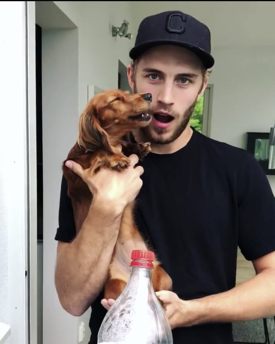 Day 48the most precious thing you’ll ever seeAlexander Wennberg being the best dog dad