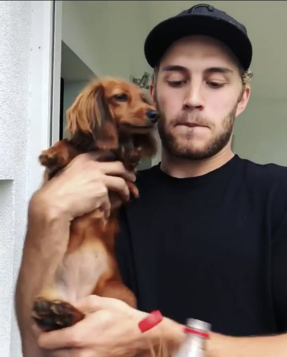 Day 48the most precious thing you’ll ever seeAlexander Wennberg being the best dog dad