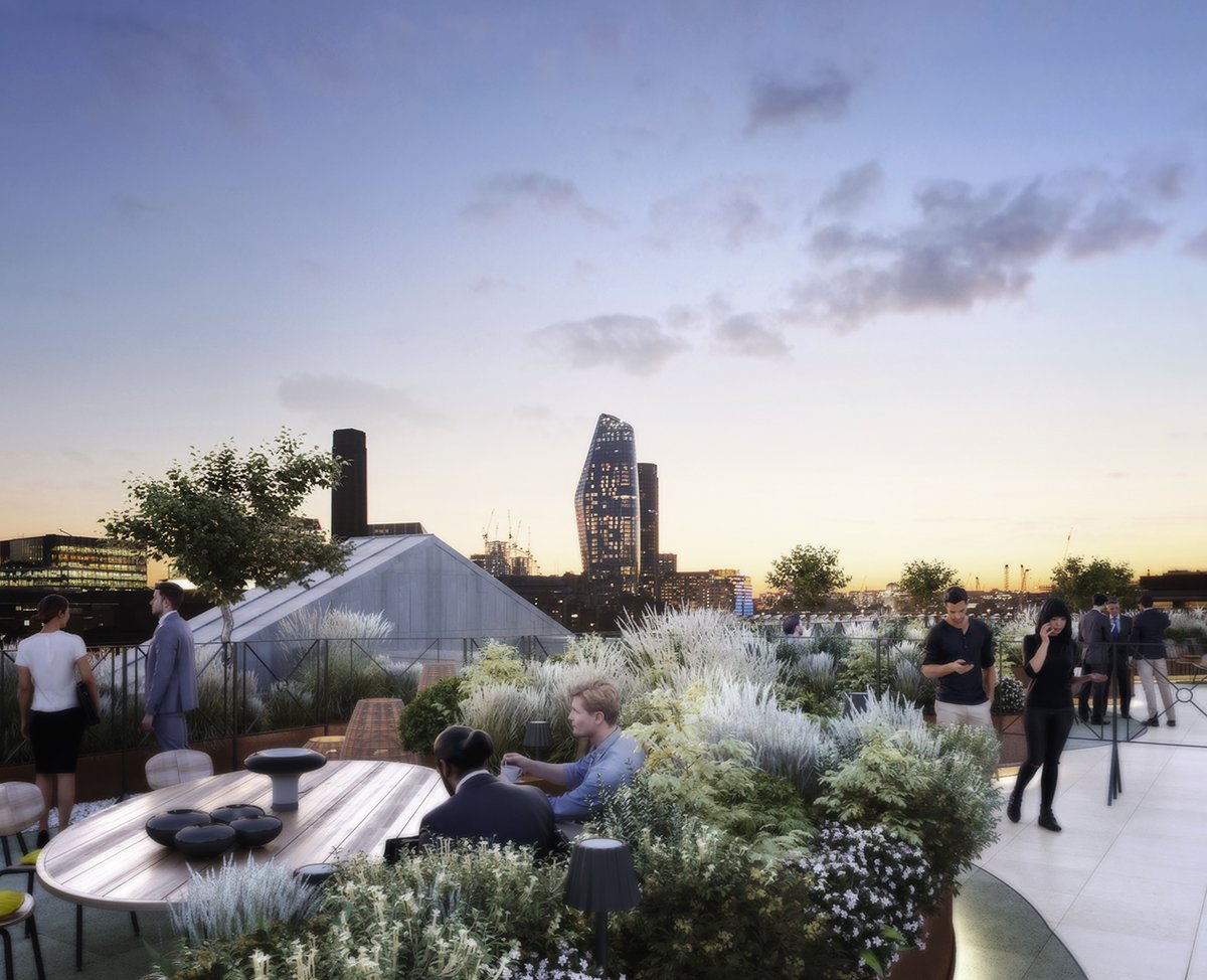 More amazing views of the City towards #TateModern &amp; #OneBlackfriars from the roof terrace @ #VintnersPlace
<a href="/GreycoatLLP/">Greycoat Real Estate</a> <a href="/tpbennettllp/">tp bennett</a> #development #construction #cgi #marketing #cityoflondon #officedesign #roofgarden #architecture #archviz #luxurydesign #hospitality #riverthames